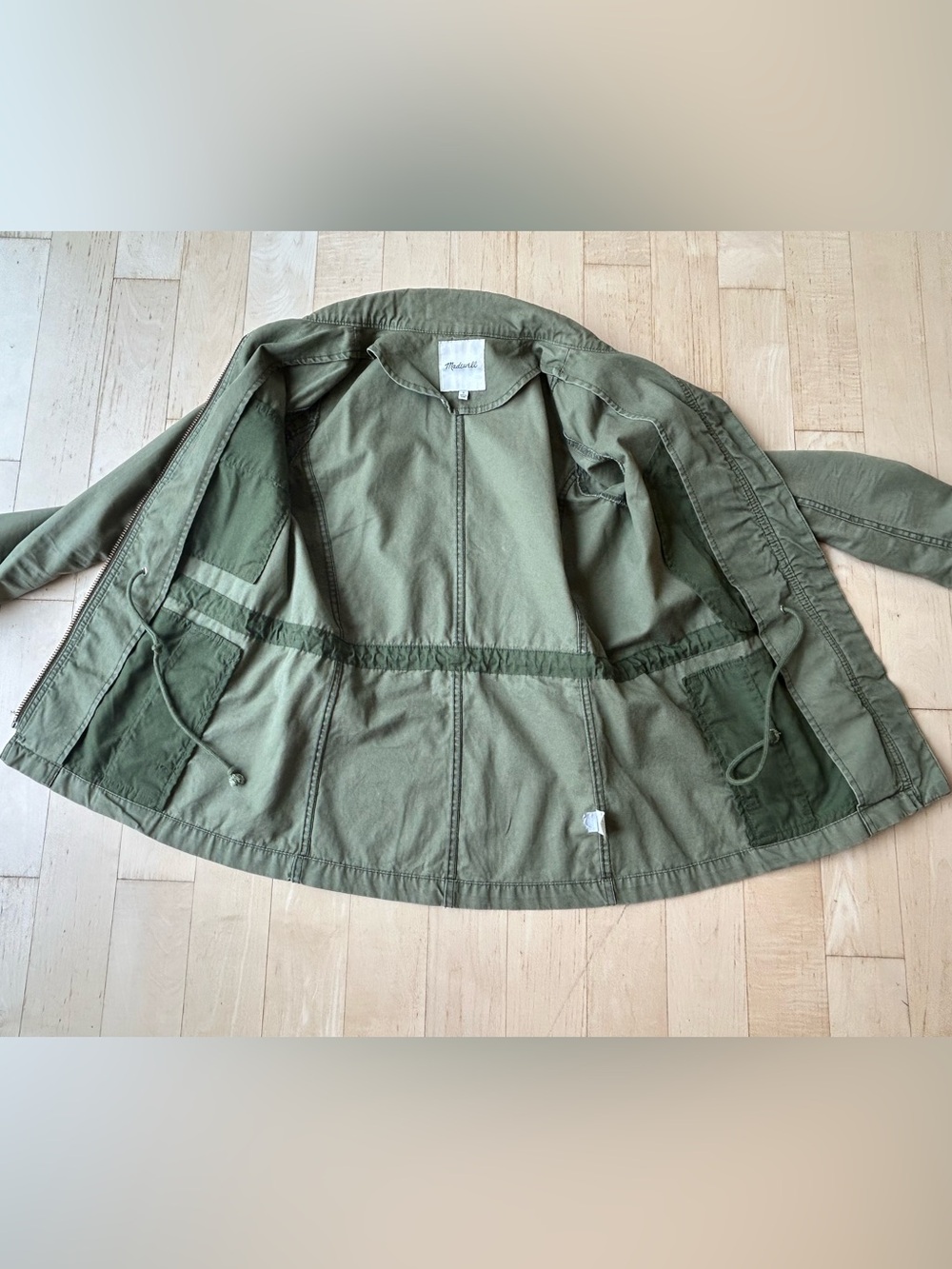 Madewell Women’s Fleet Utility Cotton Jacket in Desert Olive Size Small - Picture 8 of 16